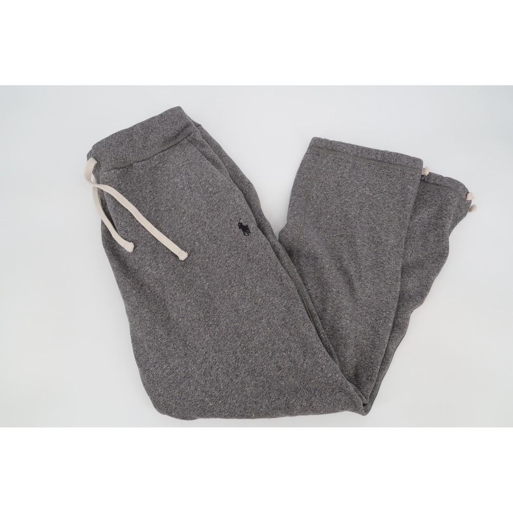 Polo Ralph Lauren Sweatpants Mens Medium Gray Heather Fleece Drawstring Pony